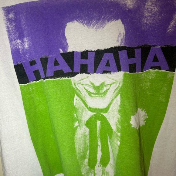 90's rare Batman Official Joker ringer t-shirt - Picture 6 of 8